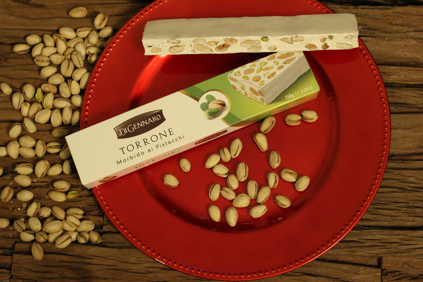 Nougat mit Pistazien aus Bronte - Torrone Morbido alle Mandorle con Pistacchi di Bronte - Di Gennaro