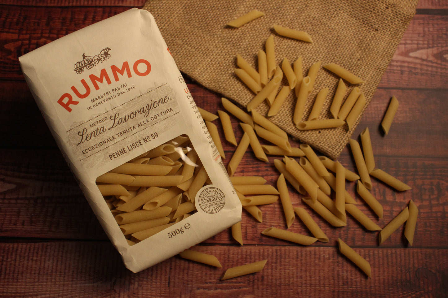 Penne Lisce - Rummo - Pasta al Bronzo