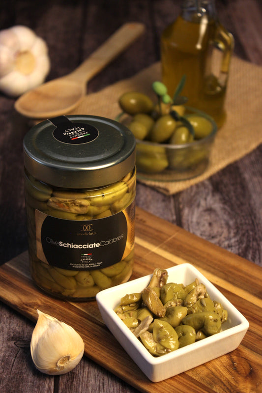 Zerdrückte Oliven - Oro di Cleto - Olive Schiacciate Calabresi