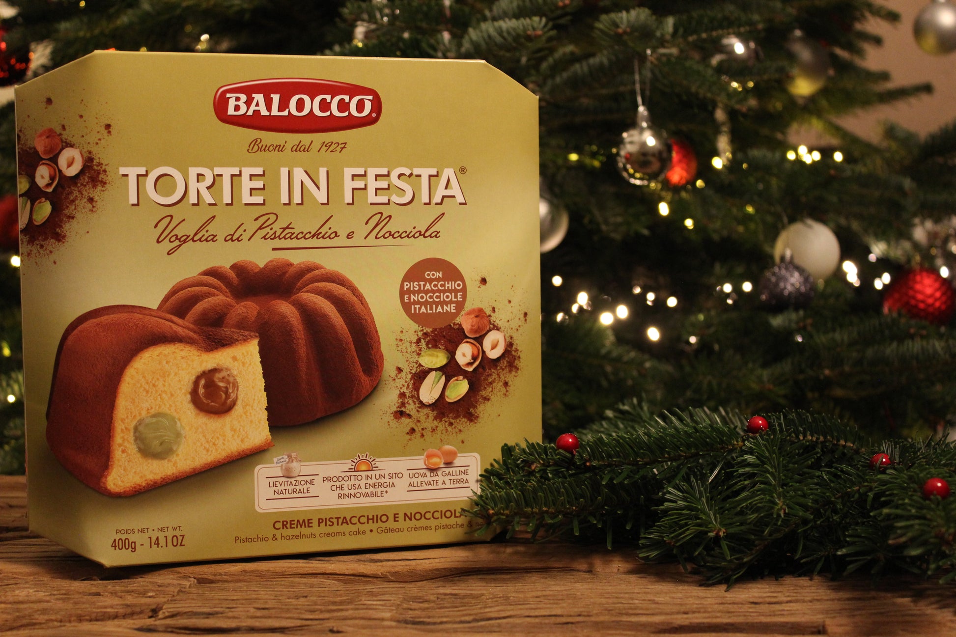 Balocco mit Pistazie und Haselnuss Balocco Pistacchio e Nocciola